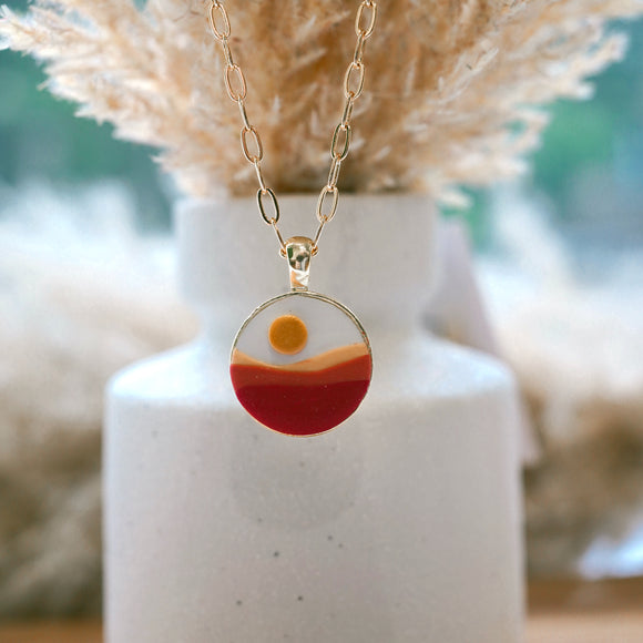 Sunset Pendant Necklaces